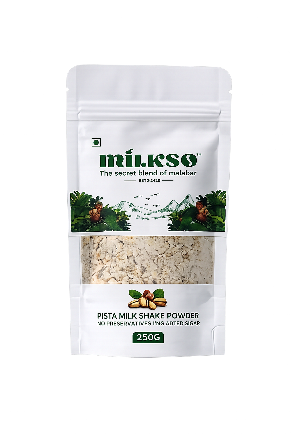 Milkso PISTA MILK SHAKE POWDER