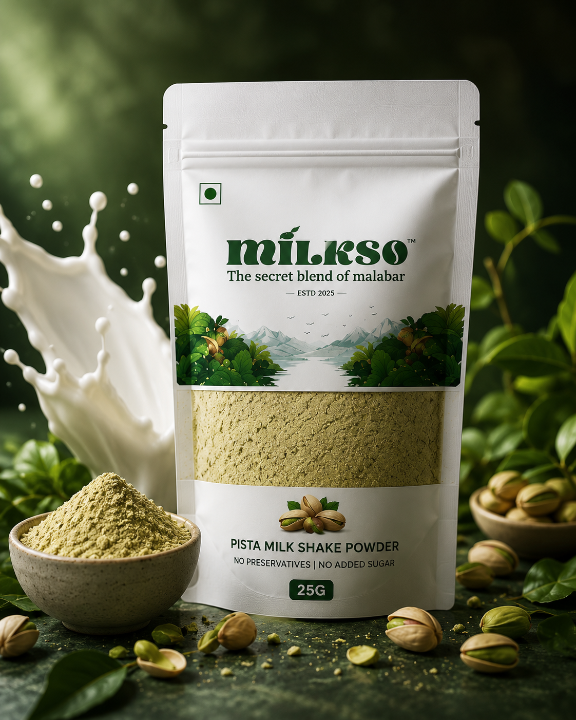 Milkso PISTA MILK SHAKE POWDER
